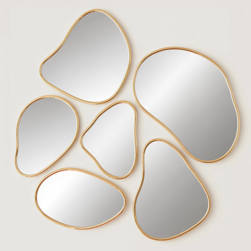 Peel & Stick Wall Art Mirror Set